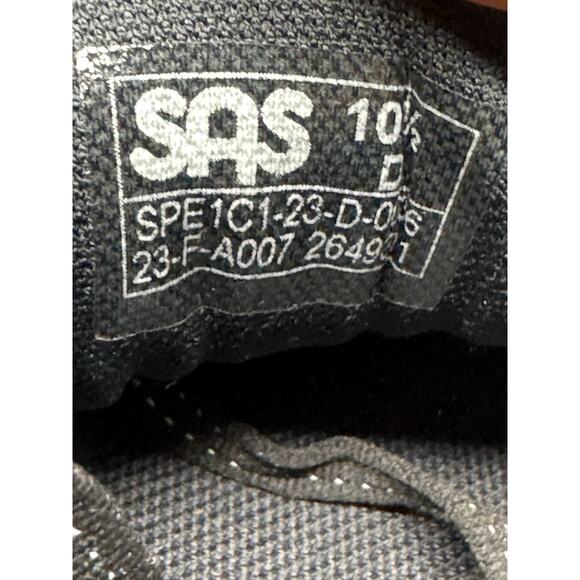 SAS Mission One Black Lace Up Athletic Shoes Vibram Soles Men's 10.5 D USA - Picture 8 of 11